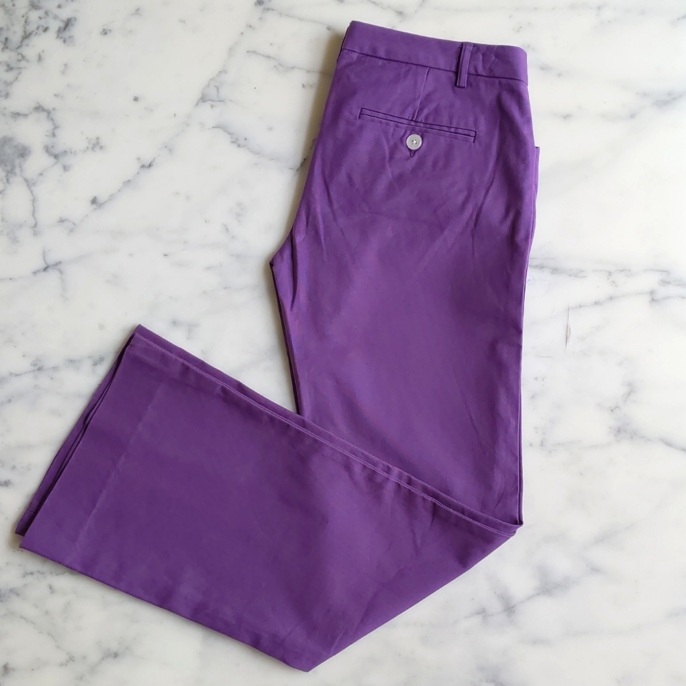 NWOT. The Limited Drew Fit Cotton and Spandex Flare Leg Purple Jeans.
